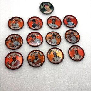 Vintage Lot Of 13- 1964 Topps Baseball All Stars Steel Coins